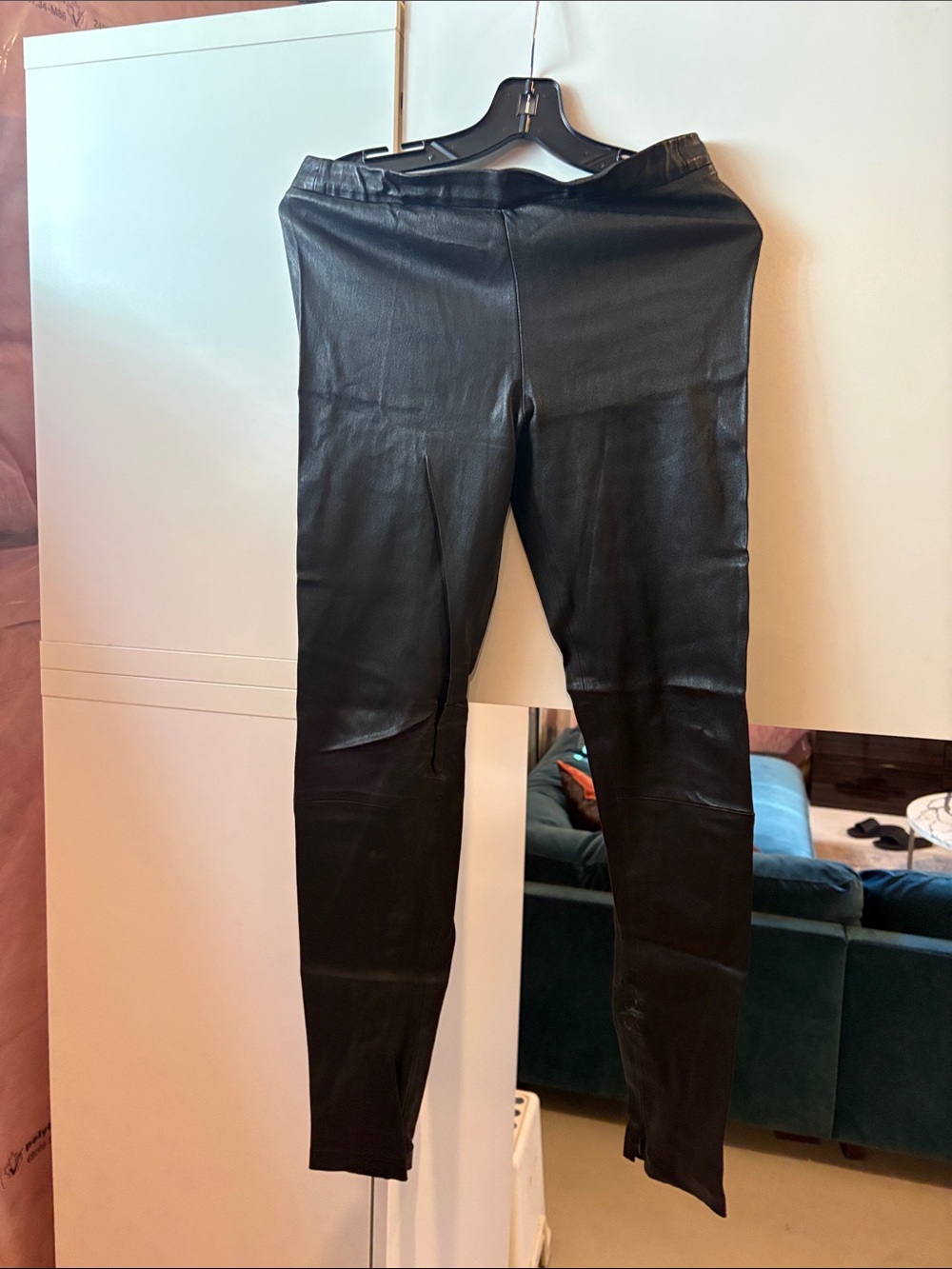 Black Leather Leggings